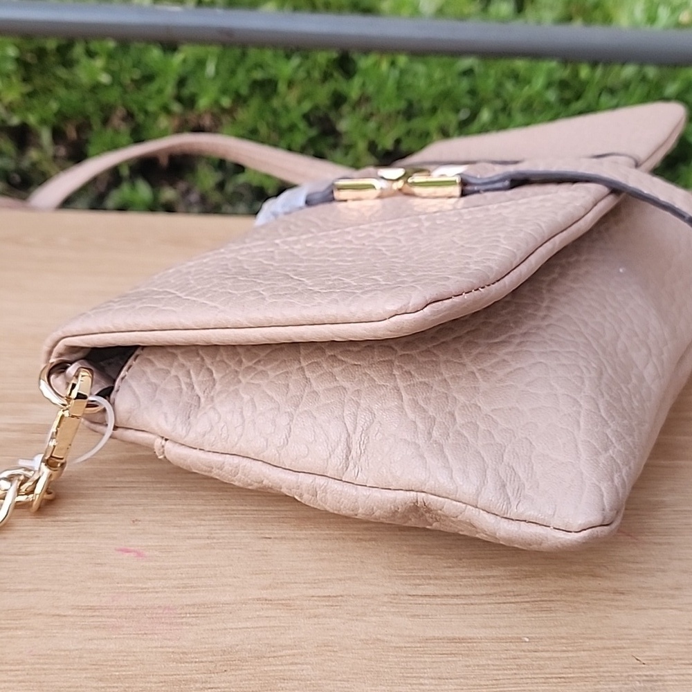 Jessica Simpson’s Natural Kandi Foldover Crossbody Clutch NWT - Picture 7 of 14
